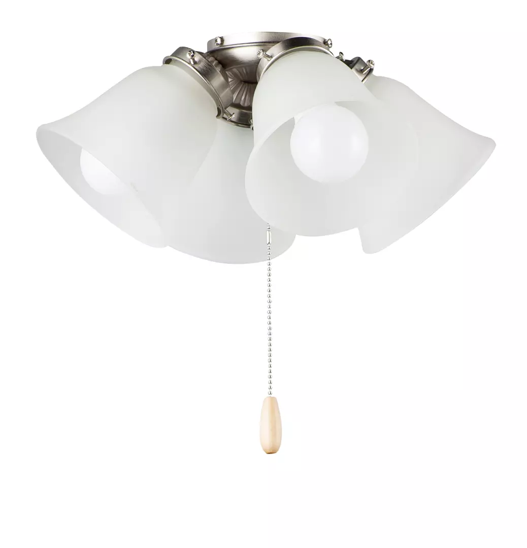 4-Light LED Ceiling Fan Light Kit w/Bulbs material
