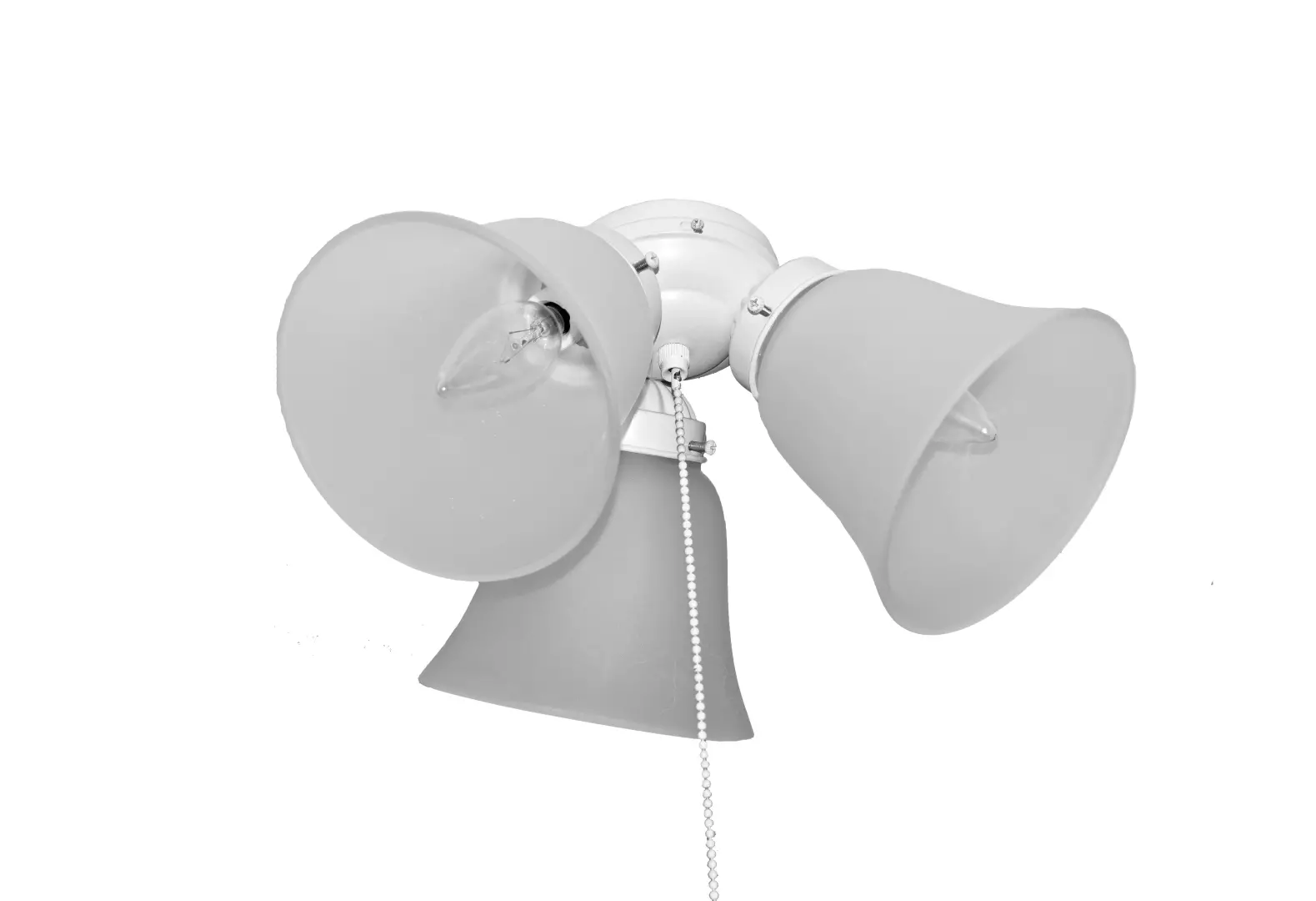 3-Light Ceiling Fan Light Kit material