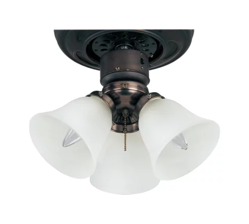 3-Light Ceiling Fan Light Kit material