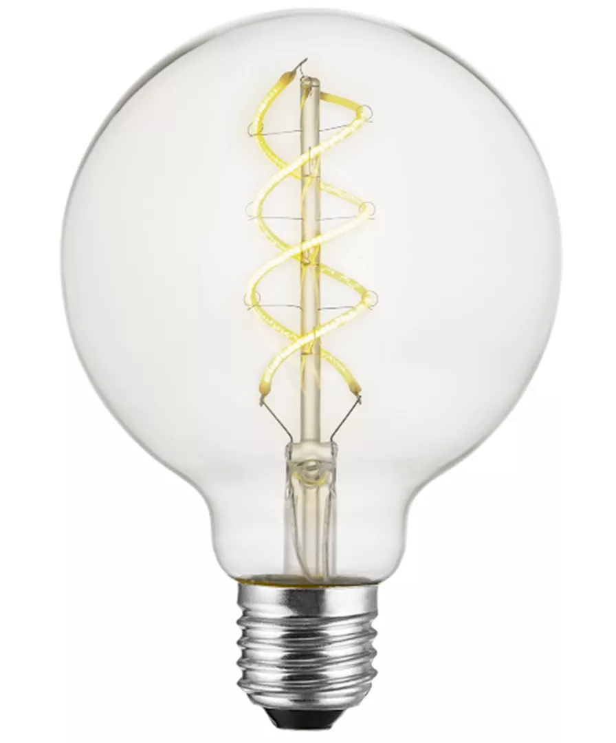 4W Dimmable LED E26 G25 2200K 120V CRI>=90 Bulb material