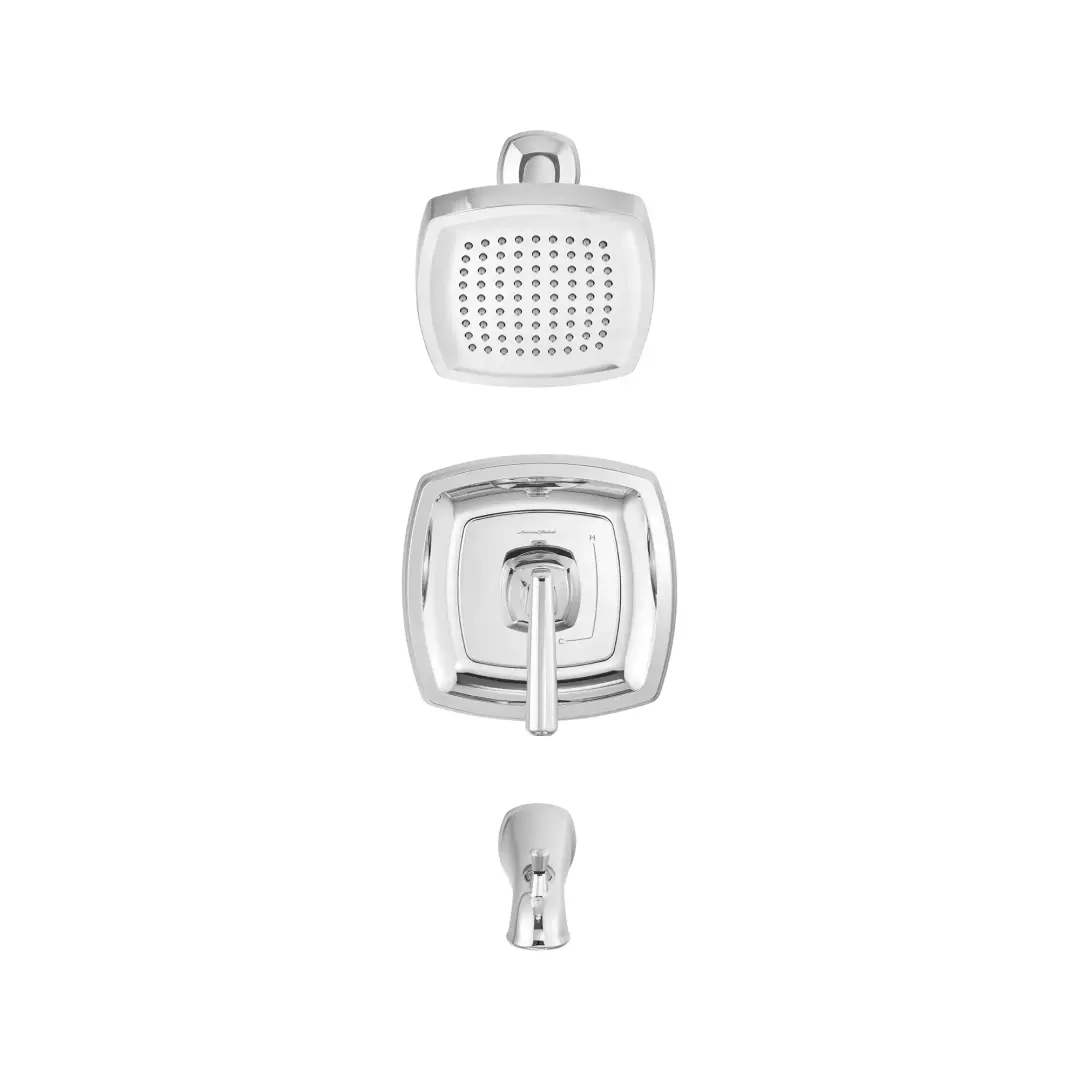 Edgemere® 1.8 gpm/6.8 L/min Tub and Shower Trim Kit With Water-Saving Showerhead, Double Ceramic Pressure Balance Cartridge With Lever Handle material