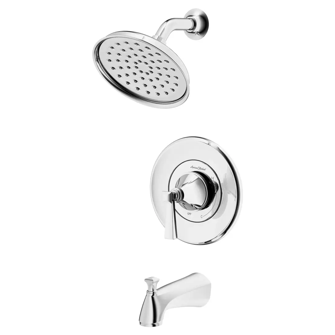 Glenmere 1.8 gpm/6.8 L/min Tub and Shower Trim Kit With Water-Saving Showerhead, Double Ceramic Pressure Balance Cartridge With Lever Handle material