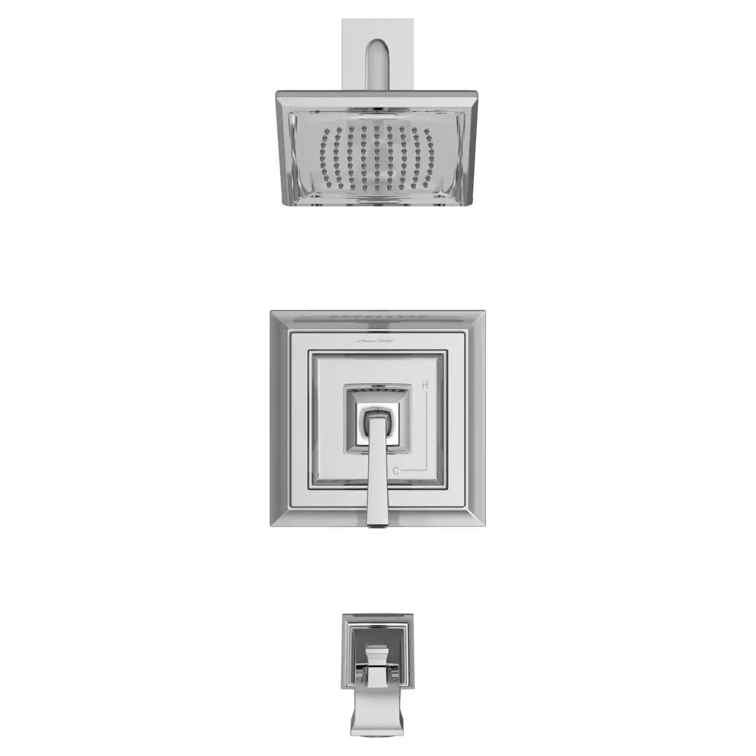 Town Square® S 2.5 gpm/9.5 L/min Tub and Shower Trim Kit With Single Function Showerhead, Double Ceramic Pressure Balance Cartridge With Lever Handle material