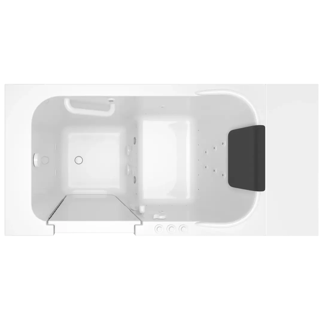 Gelcoat Premium Series 28 x 48-Inch Walk-in Tub With Combination Air Spa and Whirlpool Systems - Left-Hand Drain material