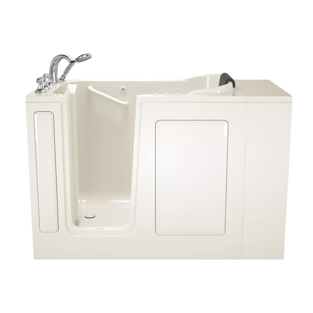 Gelcoat Premium Series 28 x 48-Inch Walk-in Tub With Combination Air Spa and Whirlpool Systems - Left-Hand Drain With Faucet material