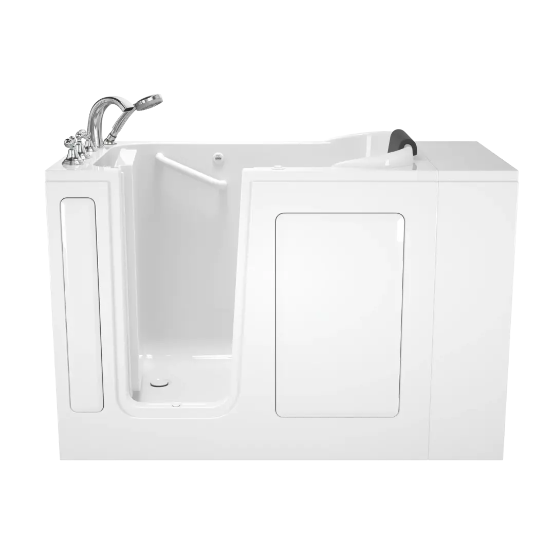 Gelcoat Premium Series 28 x 48-Inch Walk-in Tub With Whirlpool System - Left-Hand Drain With Faucet material