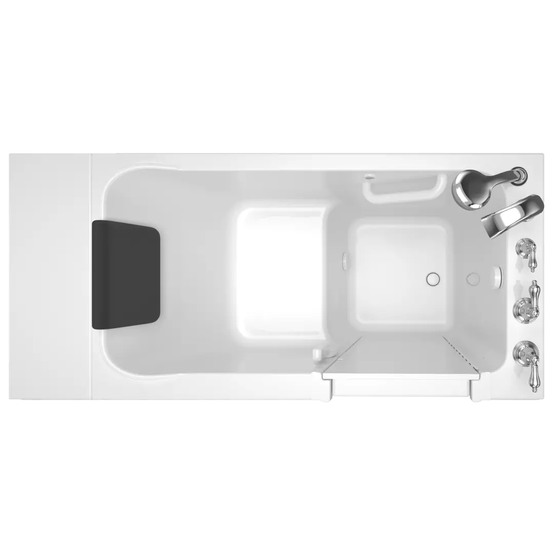 Acrylic Luxury Series 28 x 48-Inch Walk-in Tub With Soaker System - Right-Hand Drain With Faucet material