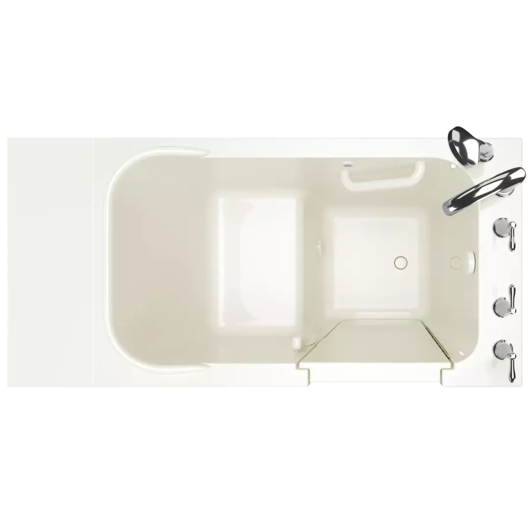 Gelcoat Value Series 28 x 48-Inch Walk-in Tub With Soaker System - Right-Hand Drain With Faucet material