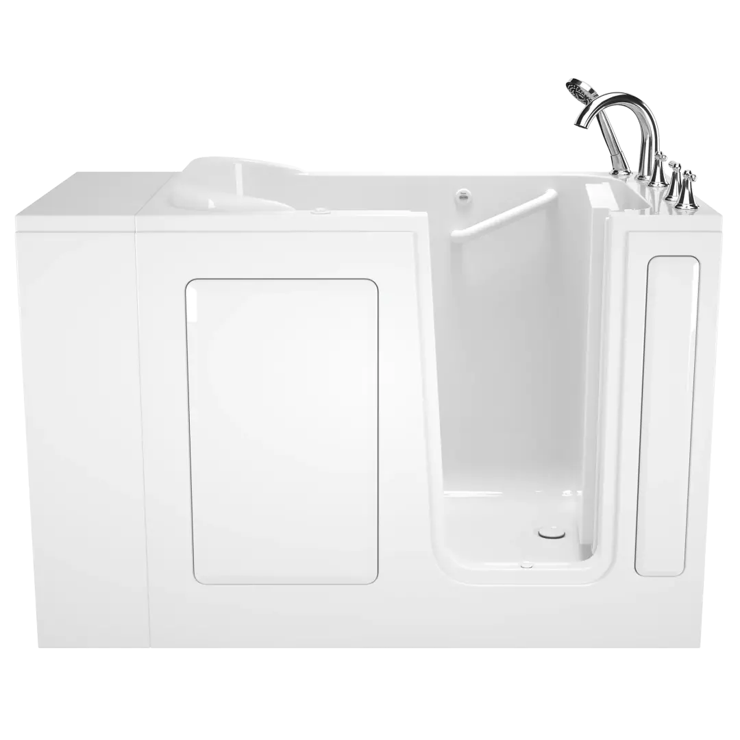 Gelcoat Value Series 28 x 48-Inch Walk-in Tub With Soaker System - Right-Hand Drain With Faucet material