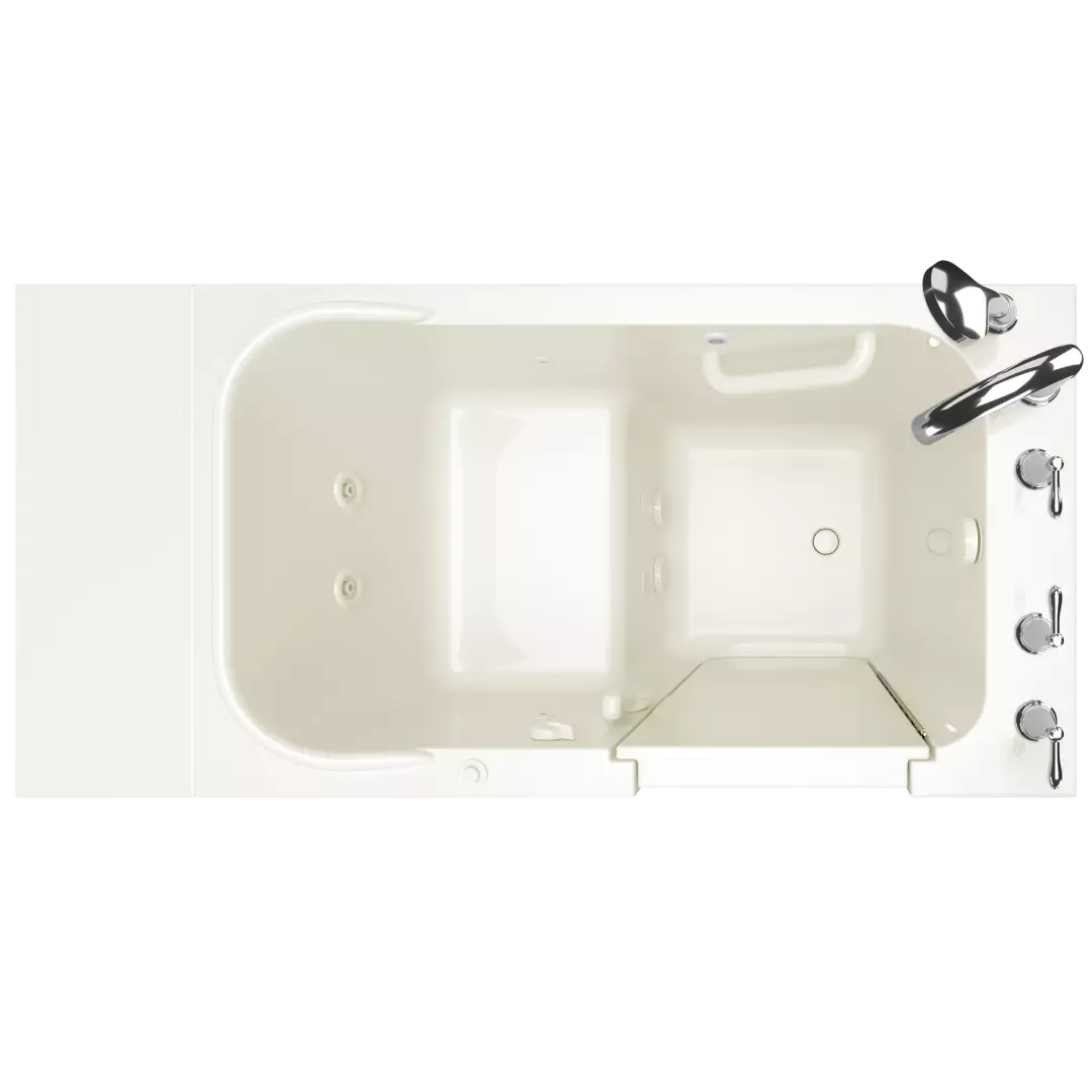 Gelcoat Value Series 28 x 48-Inch Walk-in Tub With Whirlpool System - Right-Hand Drain With Faucet material