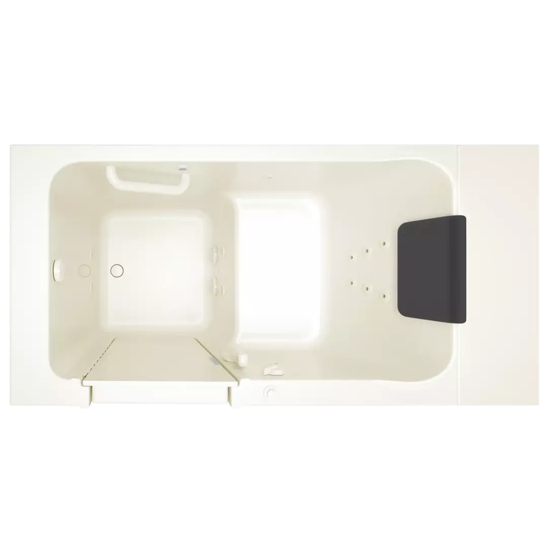 Acrylic Luxury Series 30 x 51 -Inch Walk-in Tub With Whirlpool System - Left-Hand Drain material