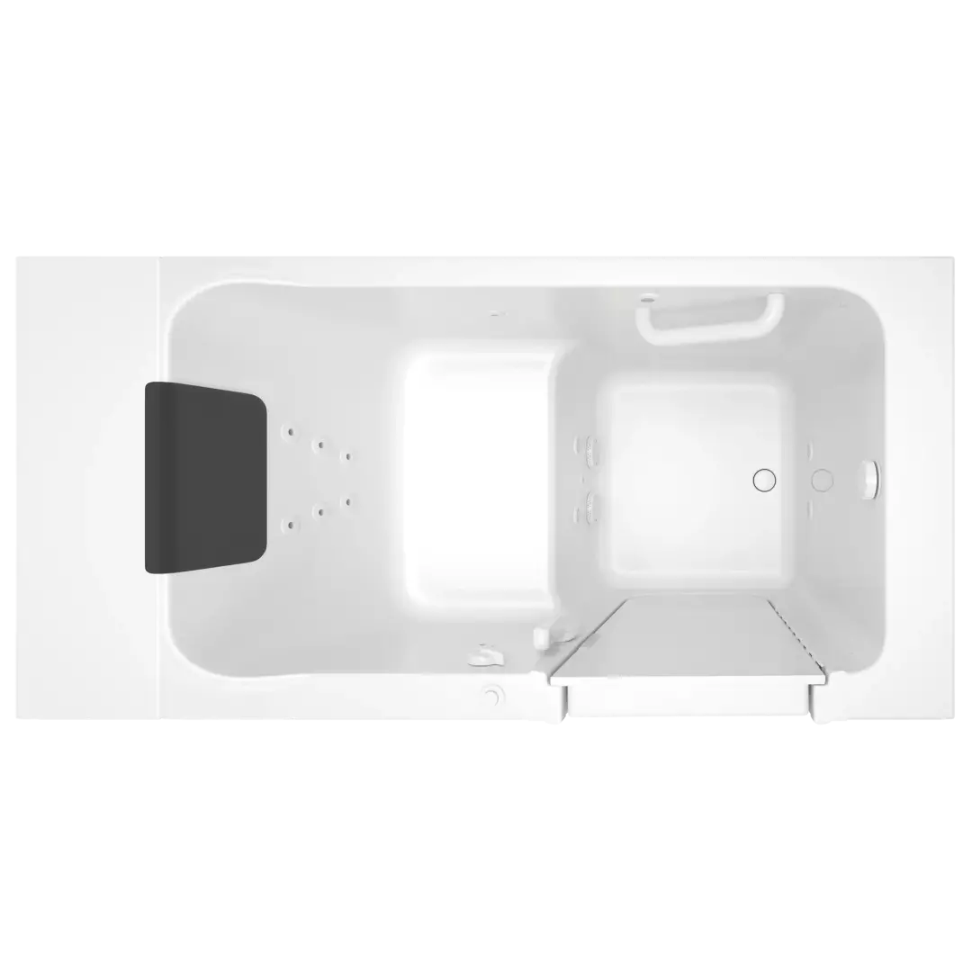 Acrylic Luxury Series 30 x 51 -Inch Walk-in Tub With Whirlpool System - Right-Hand Drain material