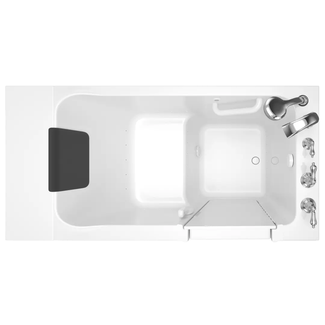 Acrylic Luxury Series 30 x 51 -Inch Walk-in Tub With Air Spa System - Right-Hand Drain With Faucet material