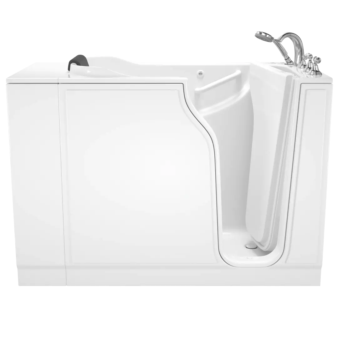 Gelcoat Premium Series 30 x 52 -Inch Walk-in Tub With Combination Air Spa and Whirlpool Systems - Right-Hand Drain With Faucet material