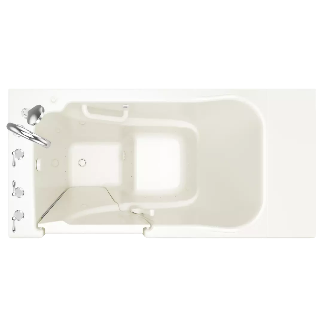 Gelcoat Value Series 30 x 52 -Inch Walk-in Tub With Air Spa System - Left-Hand Drain With Faucet material