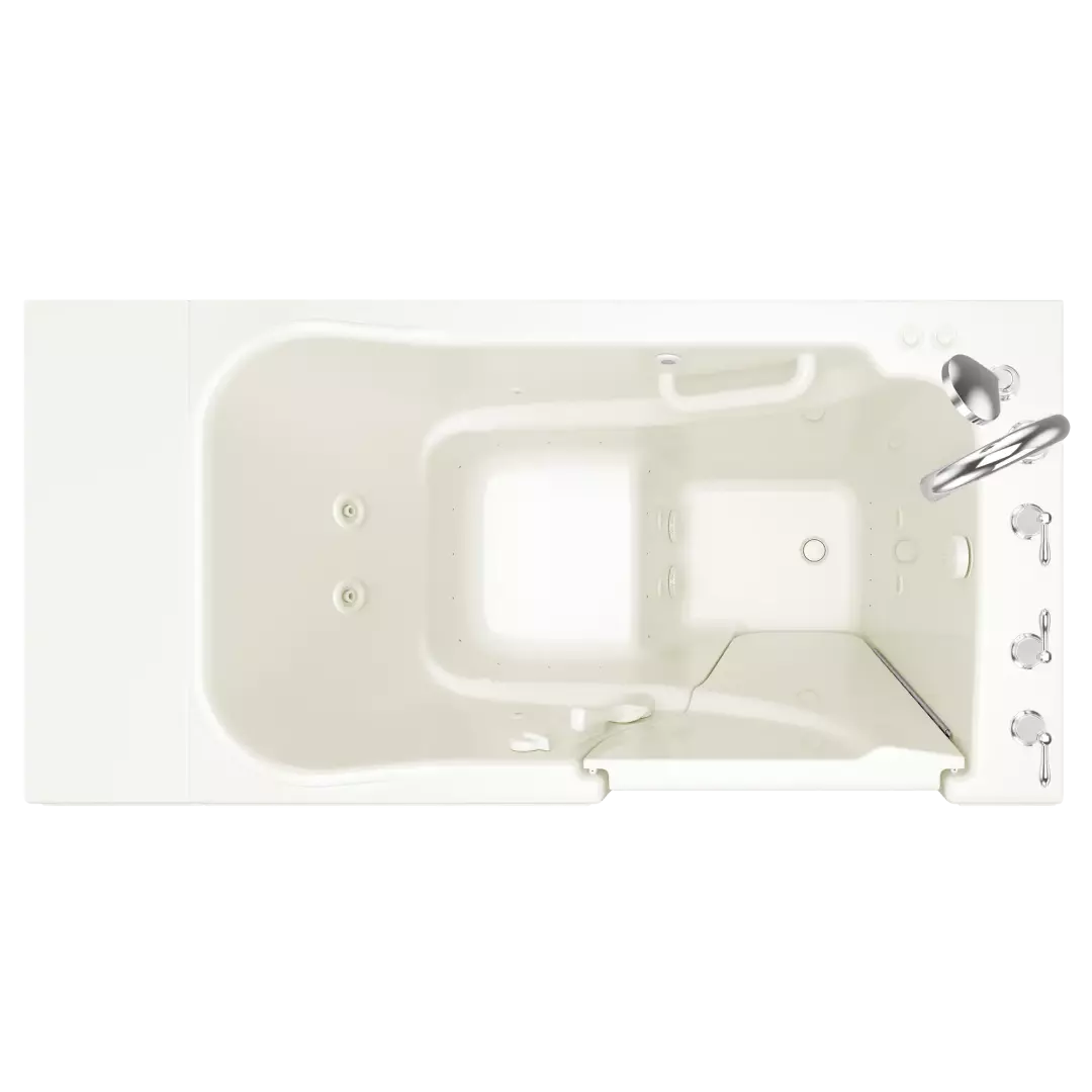 Gelcoat Value Series 30 x 52 -Inch Walk-in Tub With Combination Air Spa and Whirlpool Systems - Right-Hand Drain With Faucet material