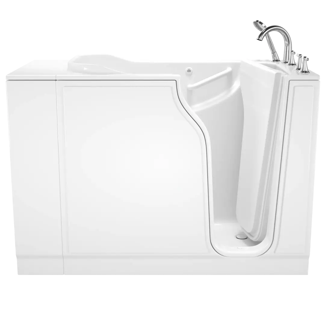 Gelcoat Value Series 30 x 52 -Inch Walk-in Tub With Combination Air Spa and Whirlpool Systems - Right-Hand Drain With Faucet material
