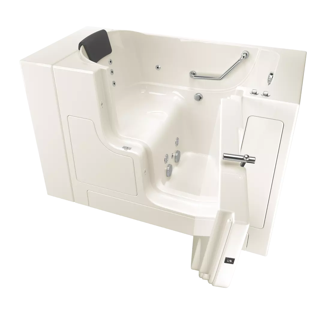 Gelcoat Premium Series 30 x 52 -Inch Walk-in Tub With Whirlpool System - Right-Hand Drain material