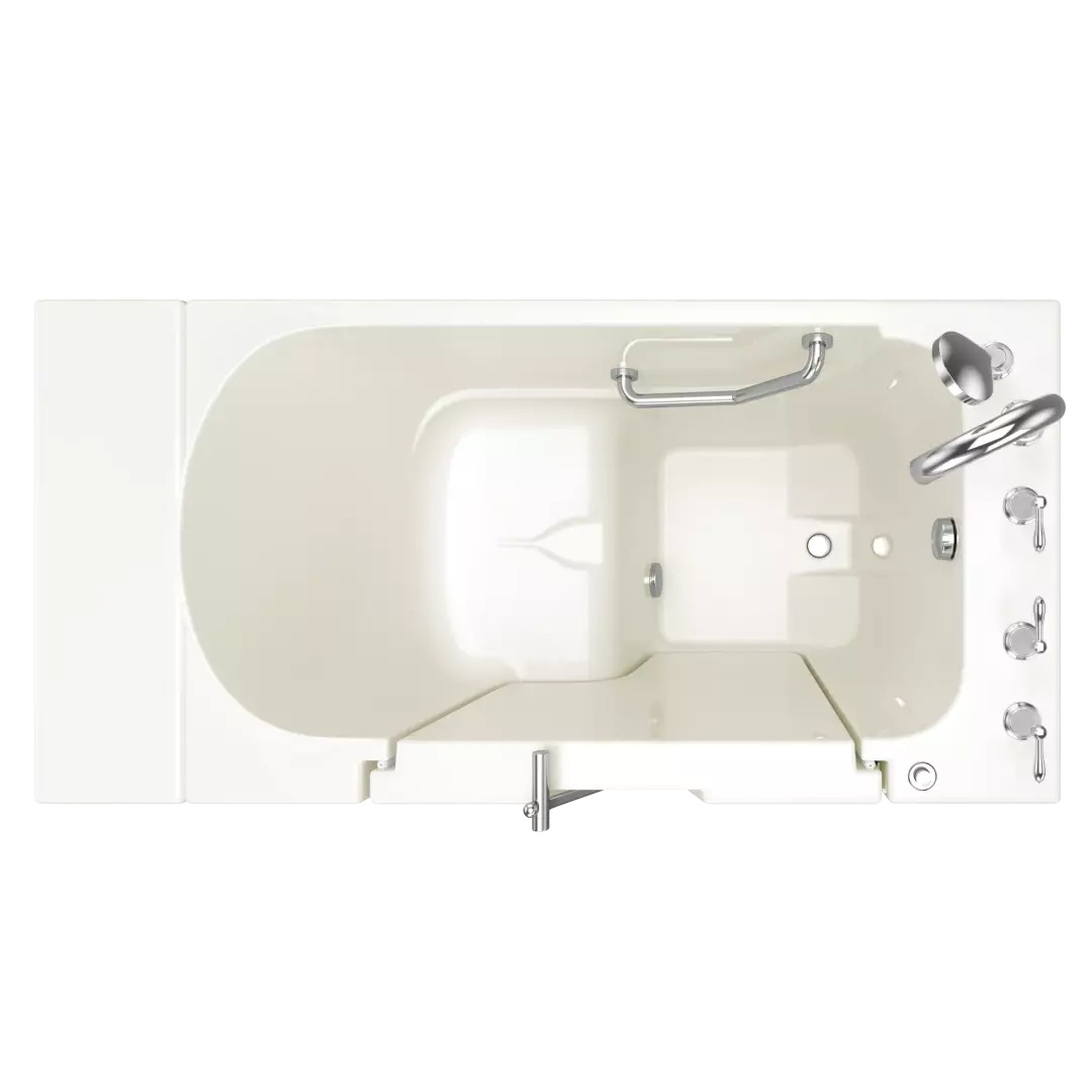 Gelcoat Value Series 30 x 52 -Inch Walk-in Tub With Soaker System - Right-Hand Drain With Faucet material