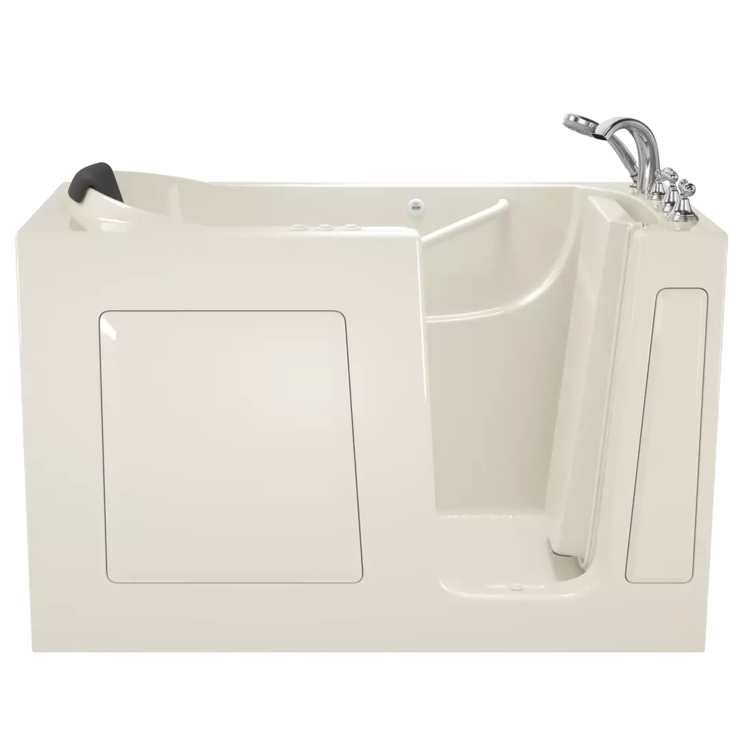 Gelcoat Premium Series 30 x 60 -Inch Walk-in Tub With Combination Air Spa and Whirlpool Systems - Right-Hand Drain With Faucet material