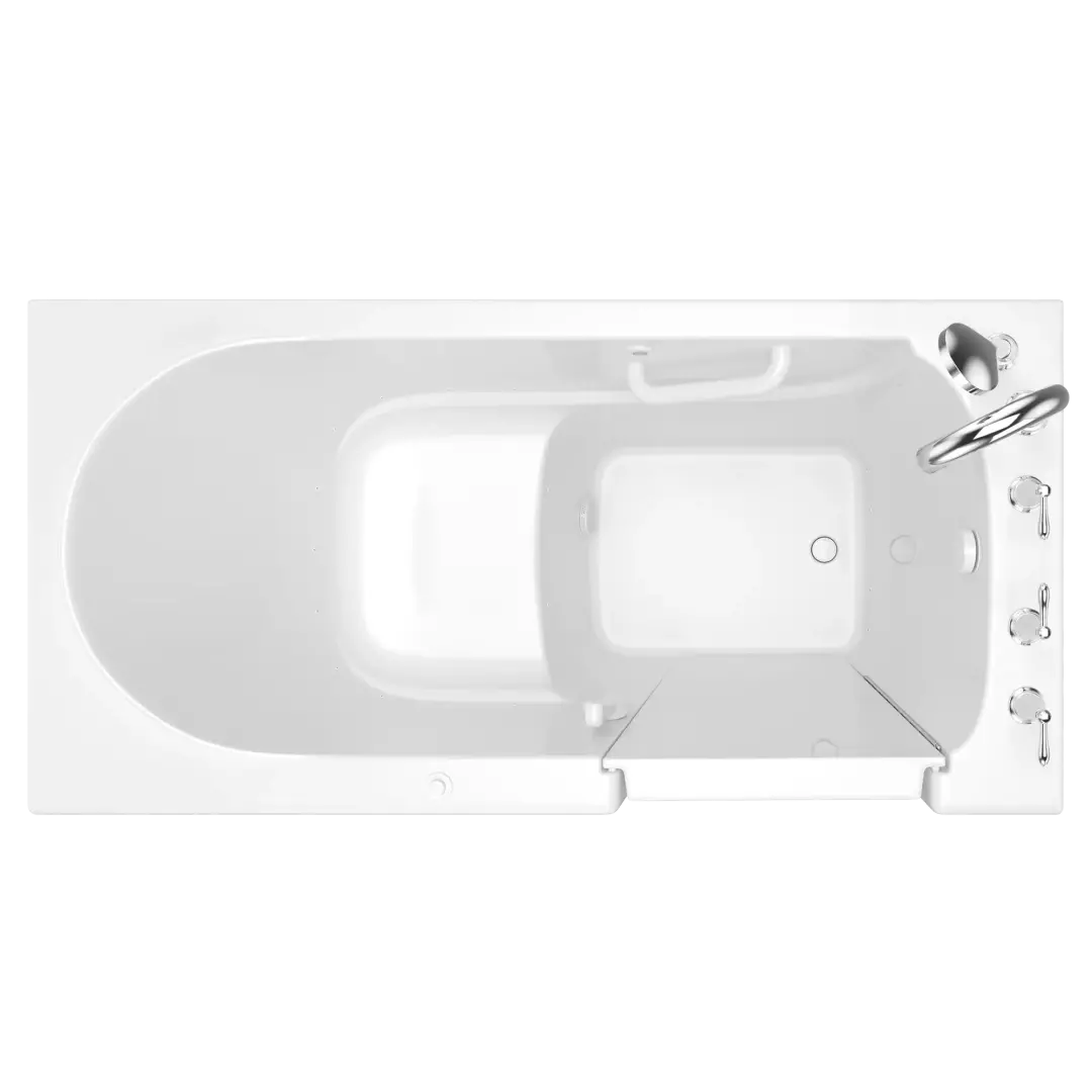 Gelcoat Value Series 30 x 60 -Inch Walk-in Tub With Air Spa System - Right-Hand Drain With Faucet material