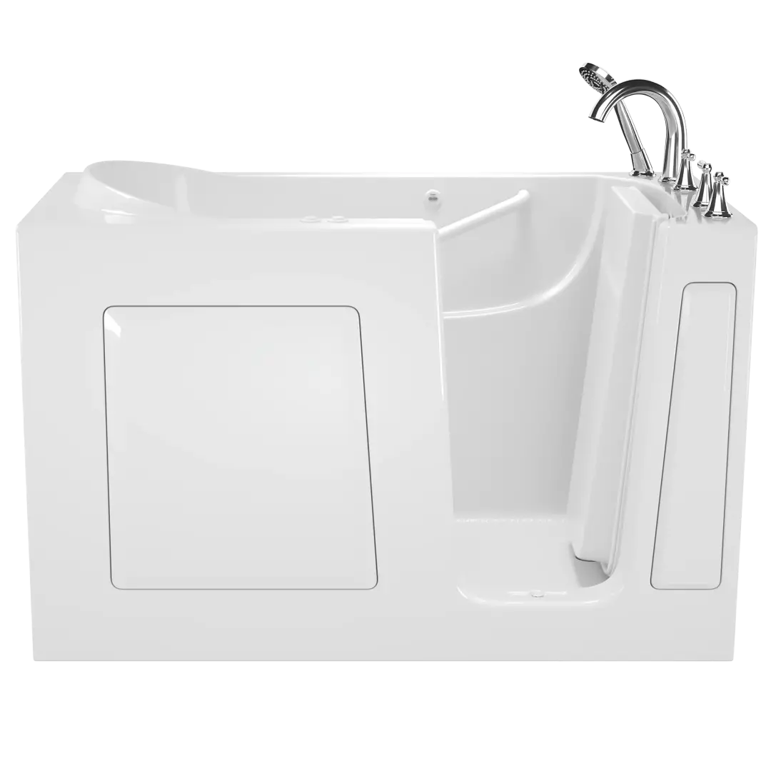 Gelcoat Value Series 30 x 60 -Inch Walk-in Tub With Combination Air Spa and Whirlpool Systems - Right-Hand Drain With Faucet material