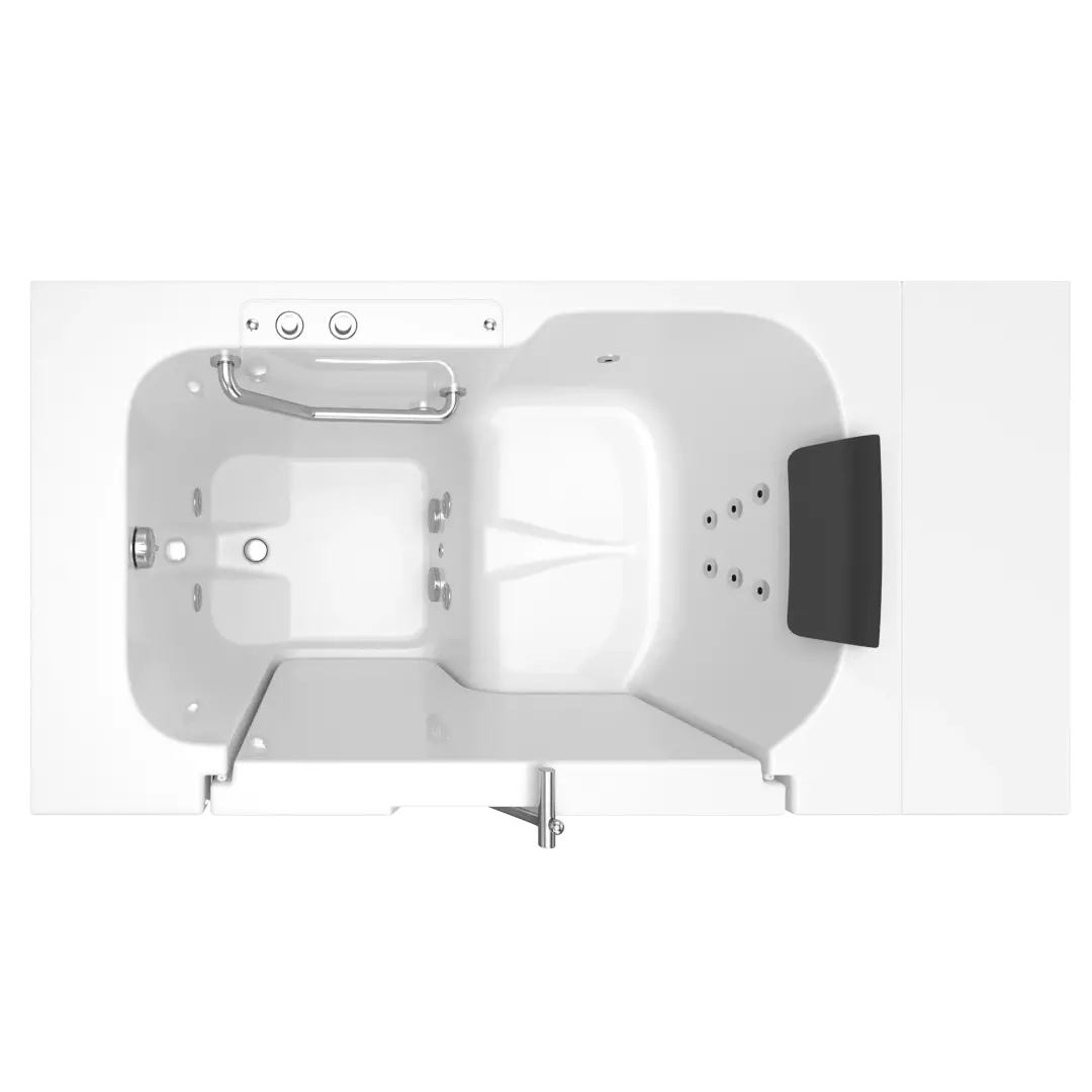 Gelcoat Premium Series 32 x 52 -Inch Walk-in Tub With Whirlpool System - Left-Hand Drain material