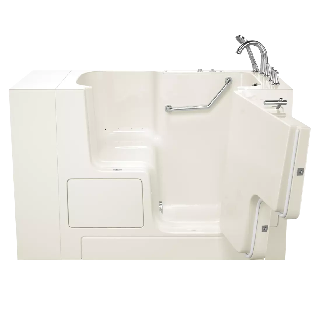 Gelcoat Value Series 32 x 52 -Inch Walk-in Tub With Air Spa System - Right-Hand Drain With Faucet material