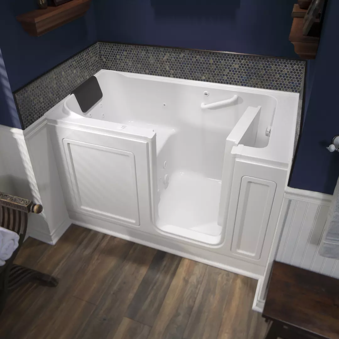 Acrylic Luxury Series 32 x 60 -Inch Walk-in Tub With Whirlpool System - Right-Hand Drain material