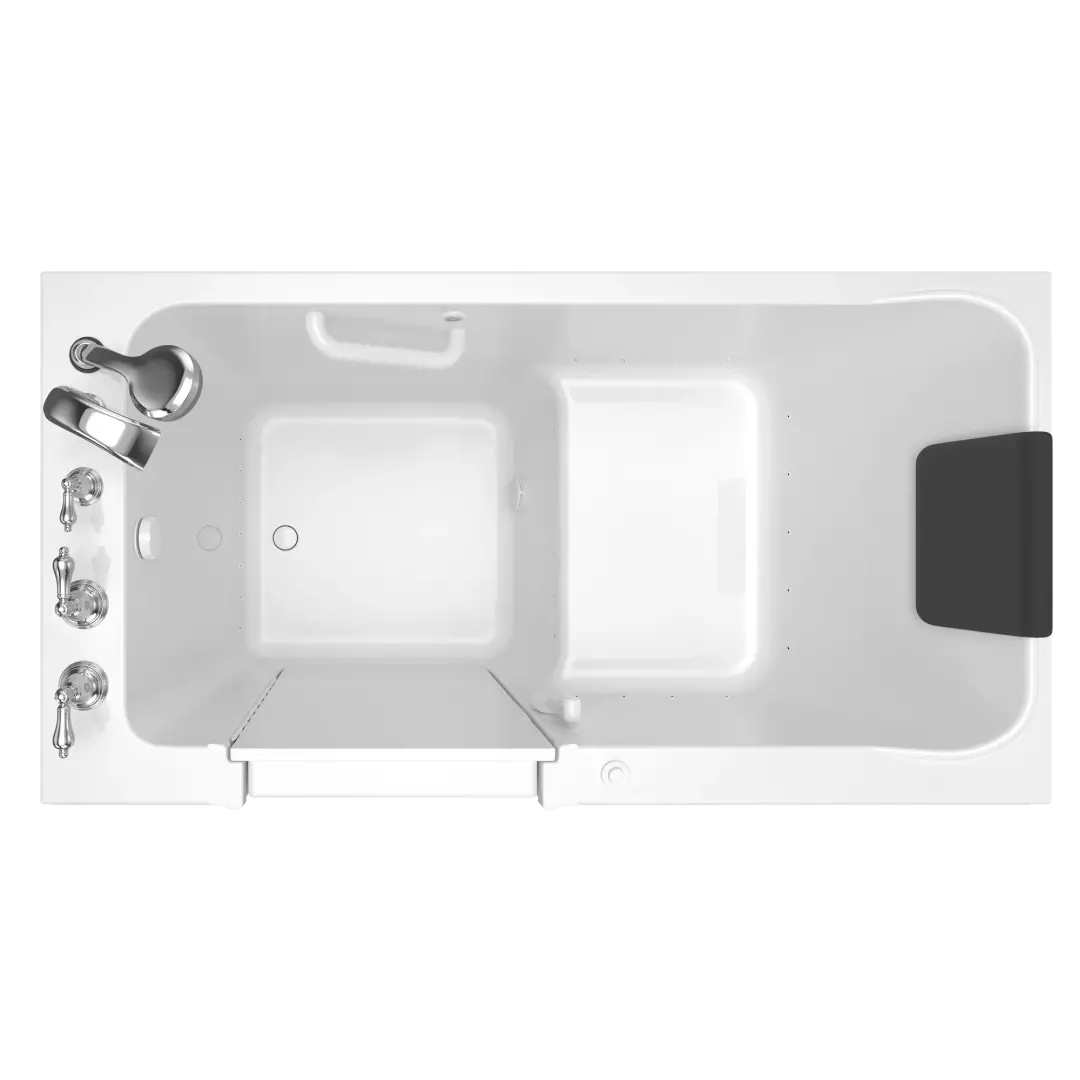 Acrylic Luxury Series 32 x 60 -Inch Walk-in Tub With Air Spa System - Left-Hand Drain With Faucet material