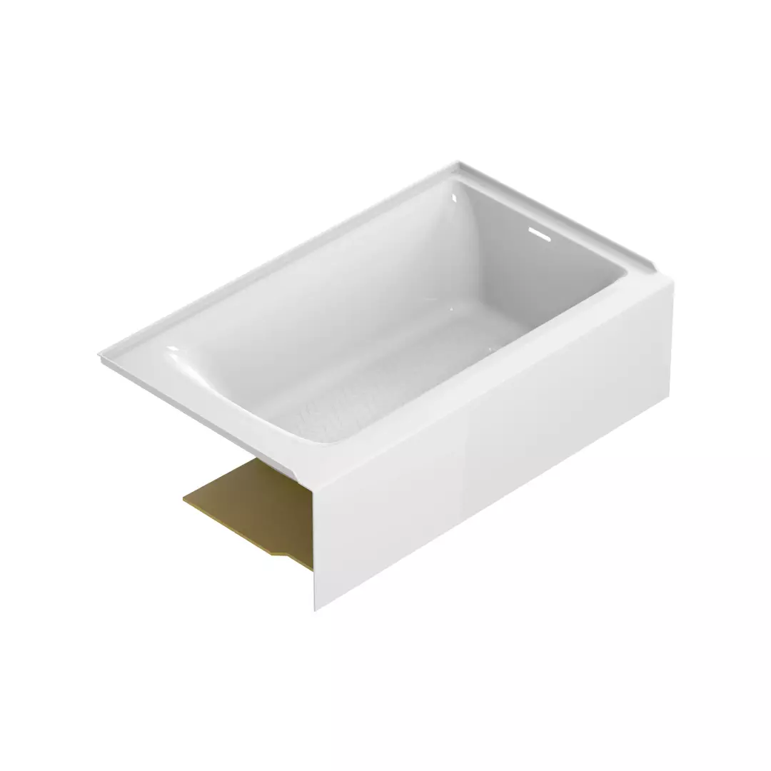 Aspirations 60 x 36-Inch Integral Apron Bathtub With Right-Hand Drain material