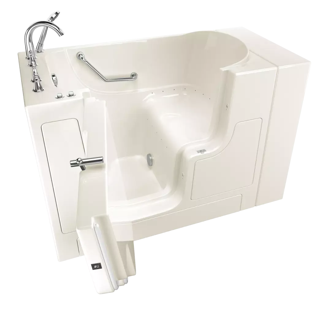 Gelcoat Premium Series 30 in. x 52 in. Outward Opening Door Walk-In Bathtub with Air Spa system material