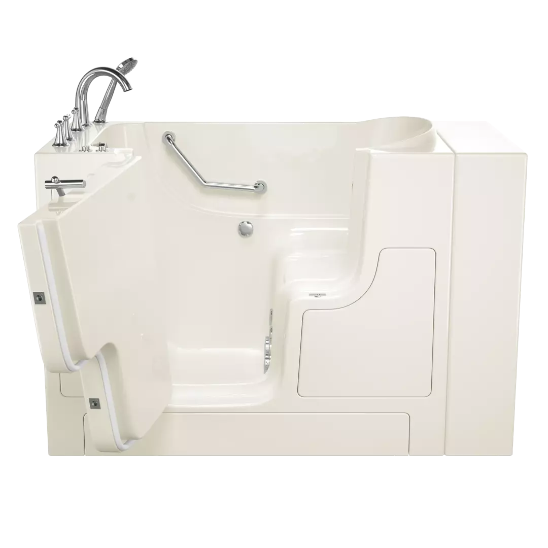 Gelcoat Premium Series 30 in. x 52 in. Outward Opening Door Walk-In Bathtub with Whirlpool system material