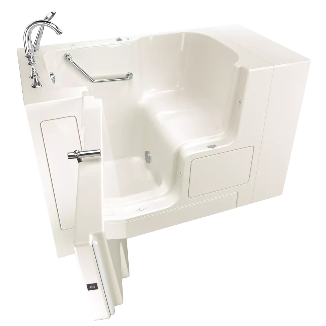 Gelcoat Premium Series 32 in. x 52 in. Outward Opening Door Walk-In Bathtub material