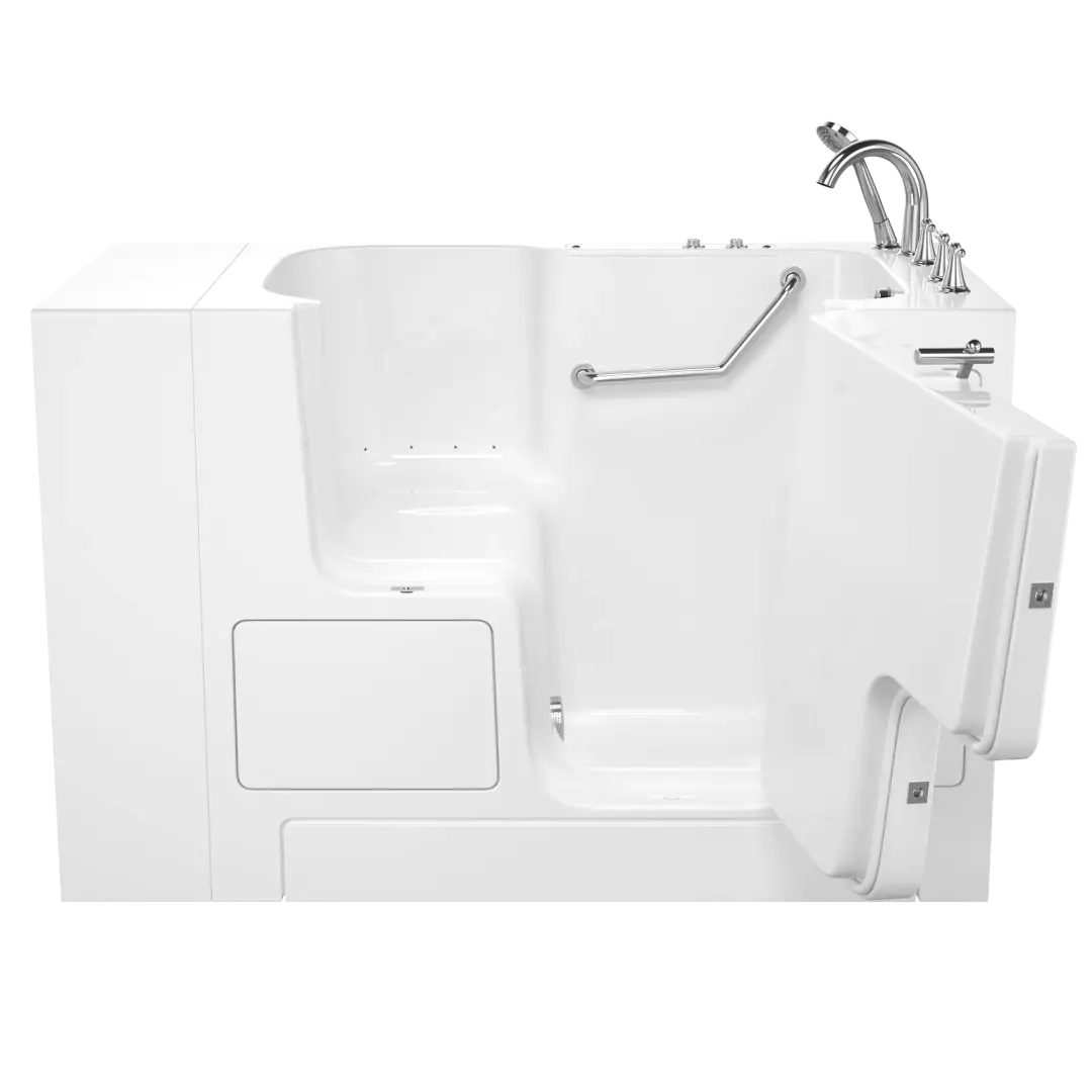Gelcoat Premium Series 32 in. x 52 in. Outward Opening Door Walk-In Bathtub with Air Spa system material