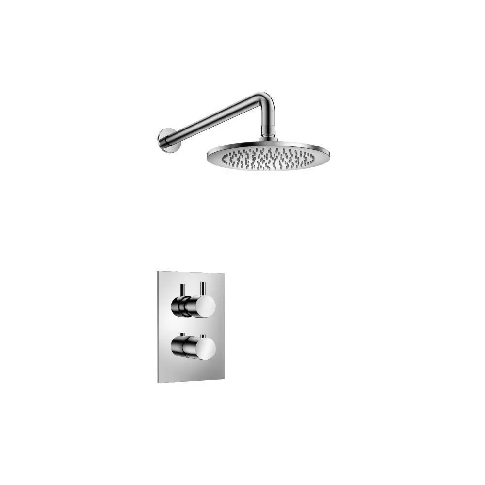 Chrome Single Output Shower Set With Shower Head And Arm material