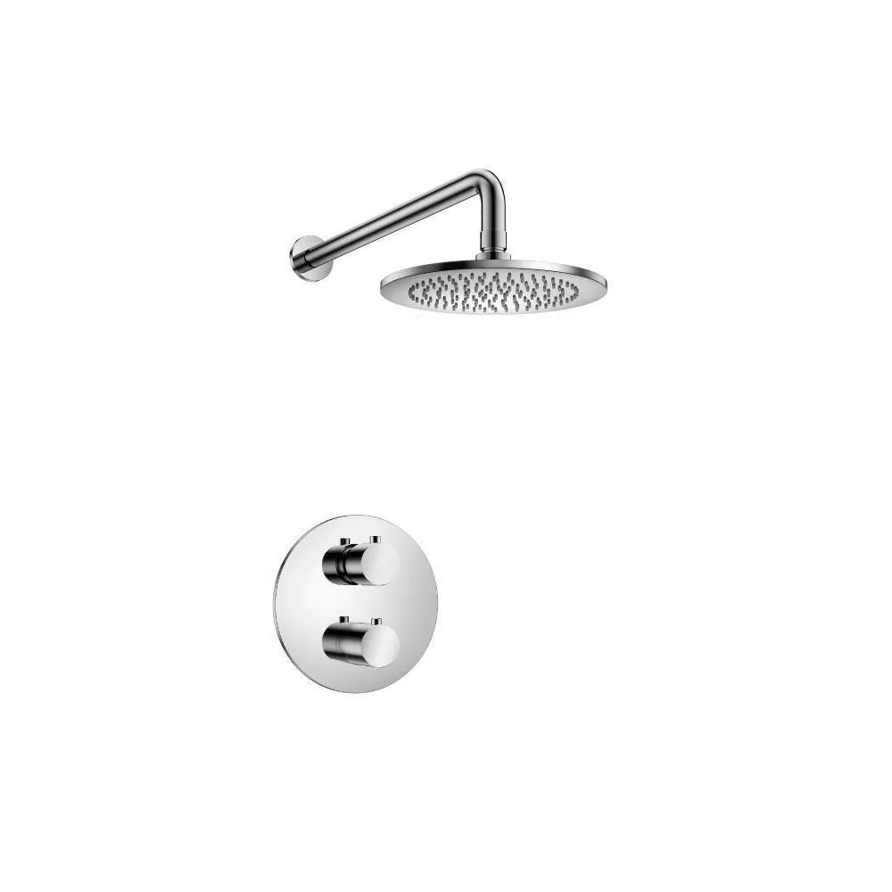 Chrome Single Output Shower Set With Shower Head And Arm material