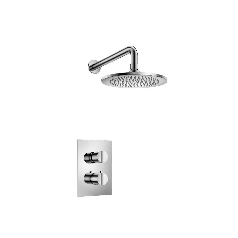 Chrome Single Output Shower Set With Shower Head And Arm material