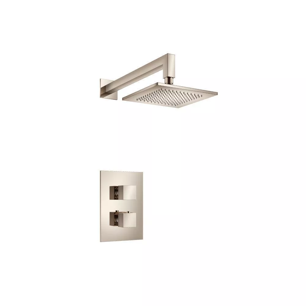 Polished Nickel PVD Single Output Shower Set With Shower Head And Arm material