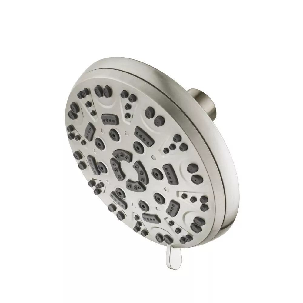 Brushed Nickel PVD 6-Function ABS Shower Head material