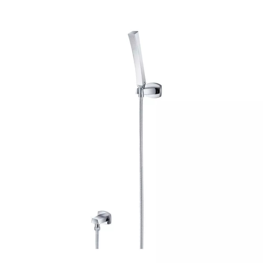 Chrome Hand Shower Set With Wall Elbow, Holder and Hose material