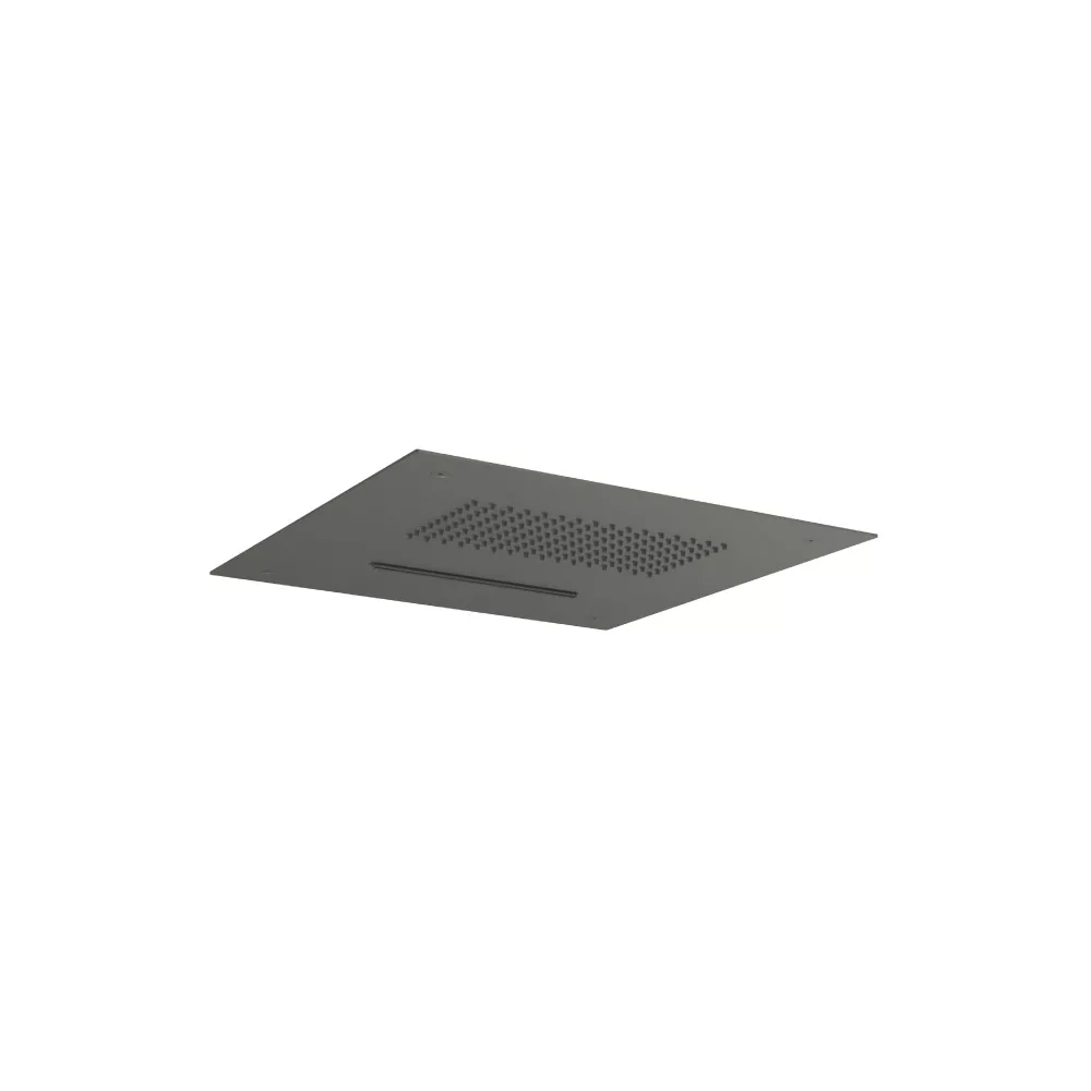 Dark Green 15" Stainless Steel Flush Mount Rainhead With Cascade Waterfall material