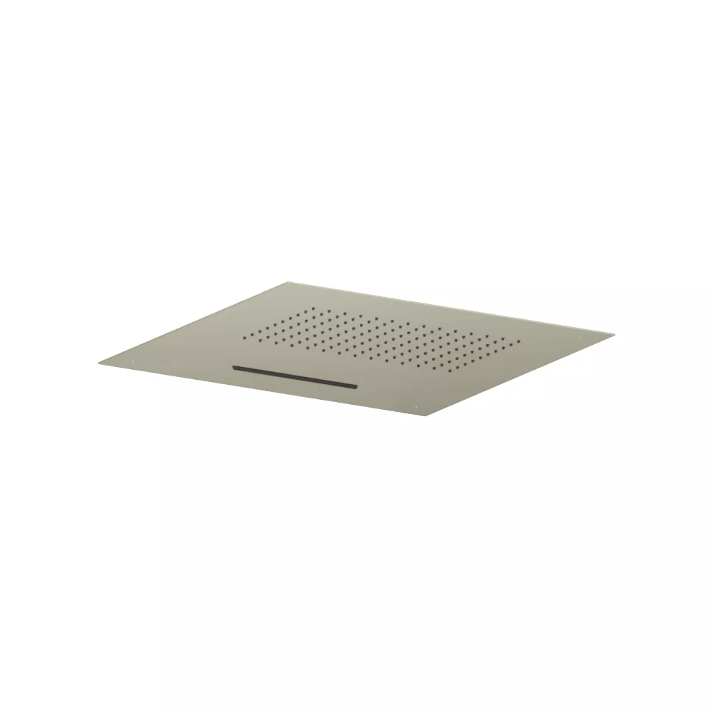 Light Verde 20" Stainless Steel Flush Mount Rainhead With Cascade Waterfall material