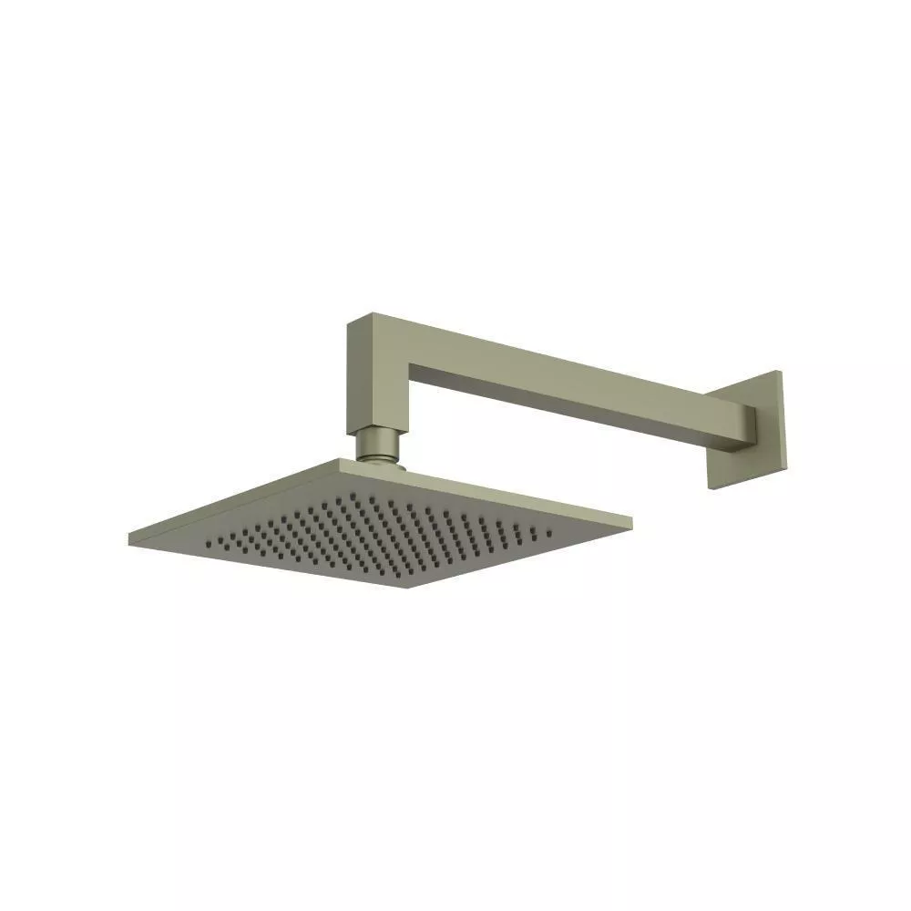 Army Green 8" Solid Brass Showerhead / Rainhead With 12" Wall Mount Shower Arm material
