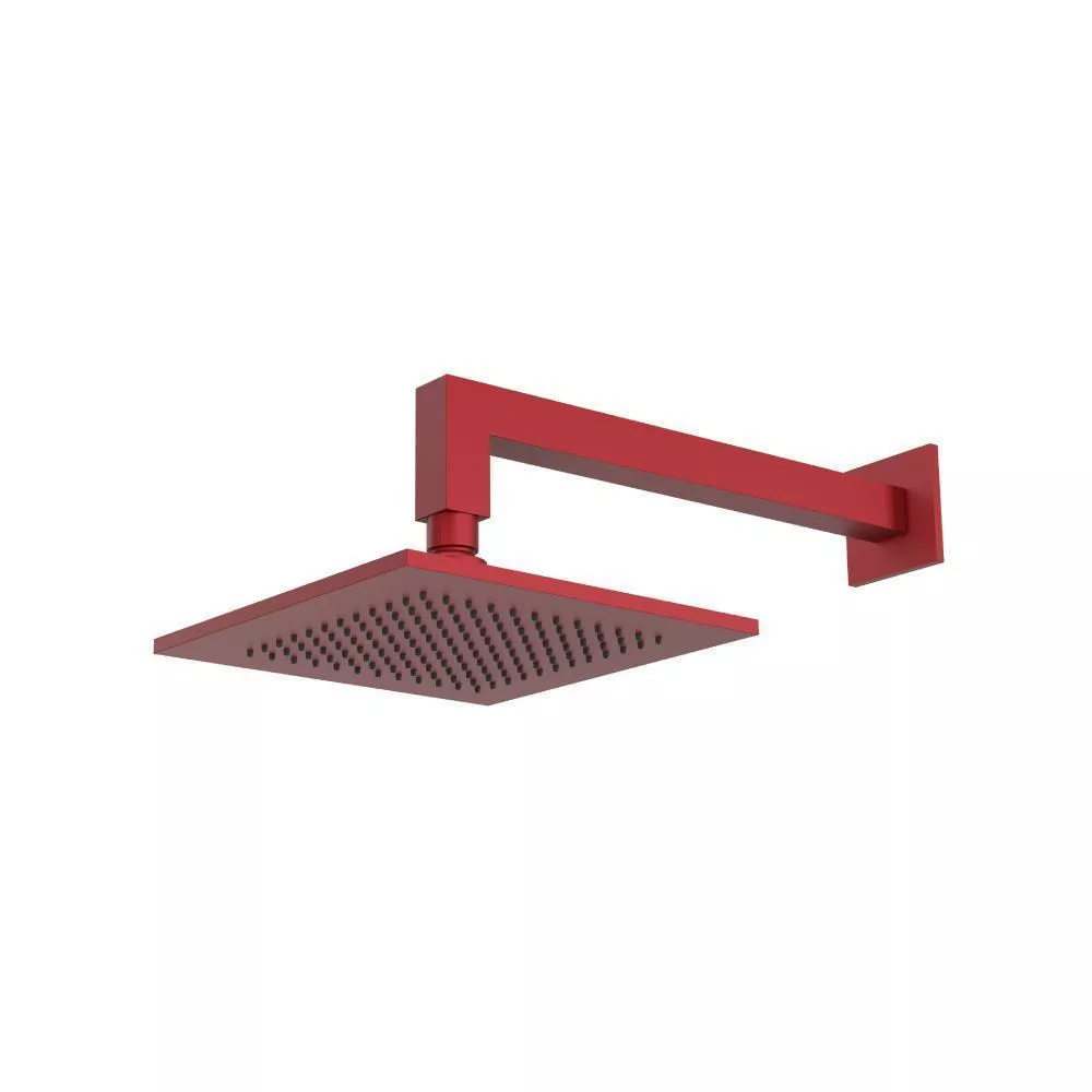 Crimson 8" Solid Brass Showerhead / Rainhead With 12" Wall Mount Shower Arm material
