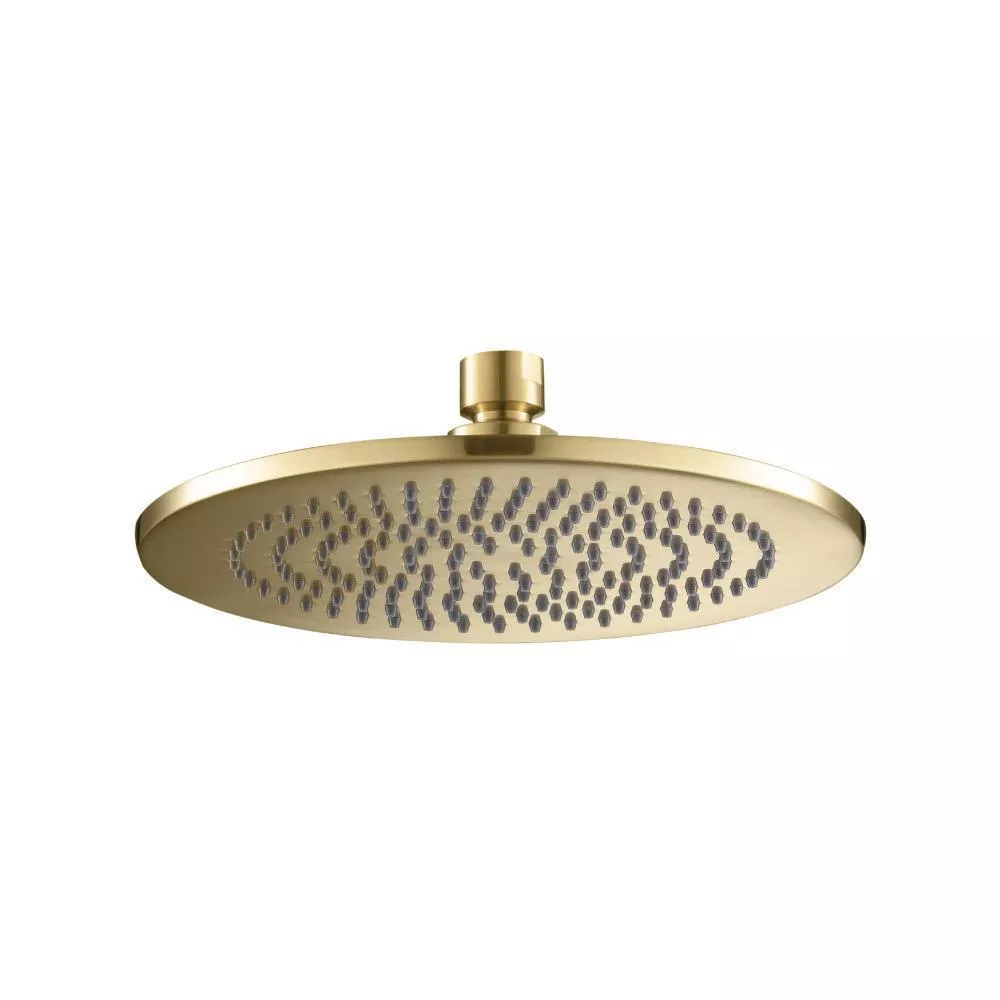 Satin Brass PVD 8" Solid Brass Showerhead / Rainhead - Round material