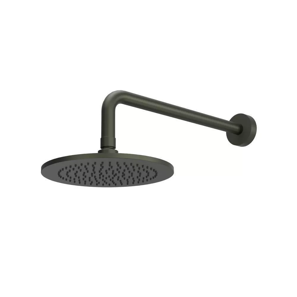 Dark Green 8" Solid Brass Showerhead / Rainhead With 12" Wall Mount Shower Arm material