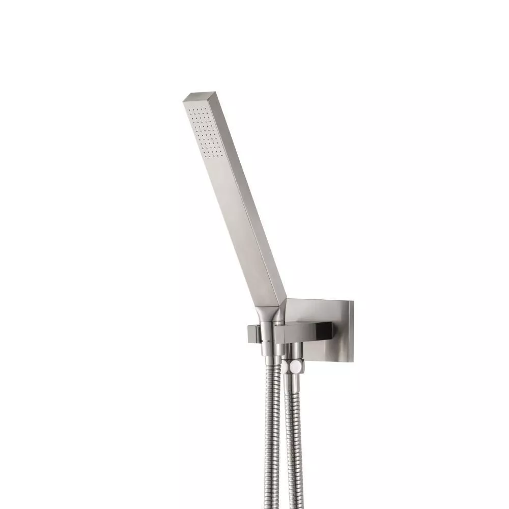 Brushed Nickel PVD Hand Shower Set With Wall Elbow, Holder and Hose material