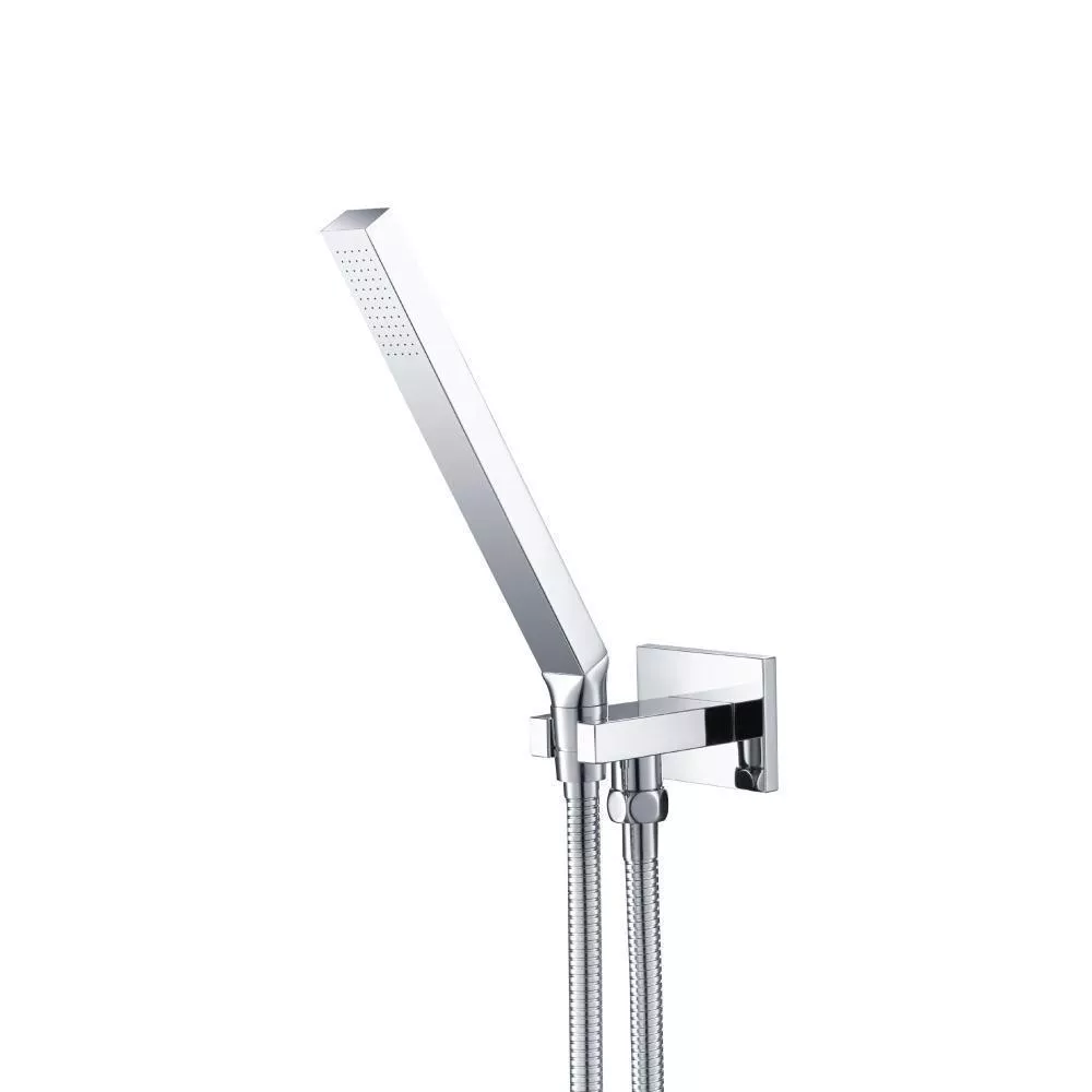 Chrome Hand Shower Set With Wall Elbow, Holder and Hose material
