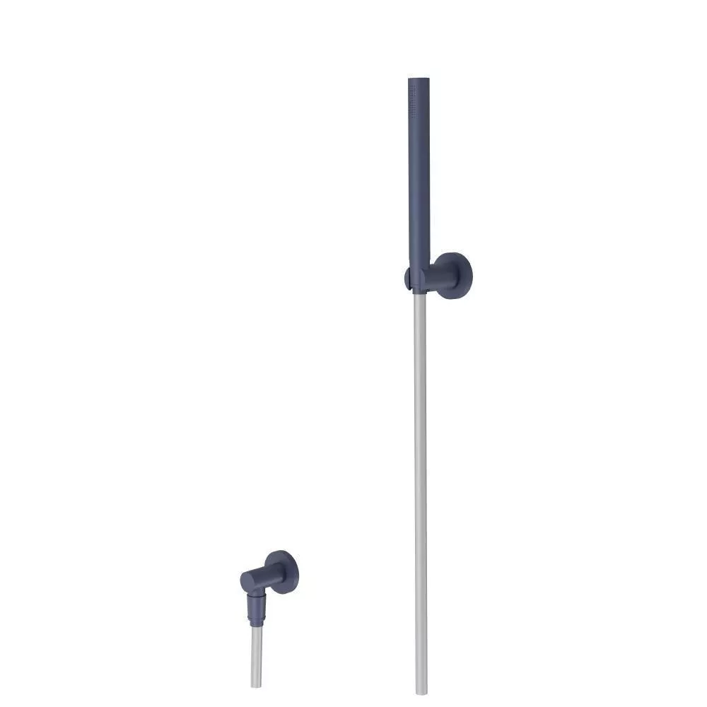 Navy Blue Hand Shower Set With Wall Elbow, Holder and Hose material